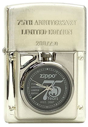 時計付きジッポライター　ZIPPO