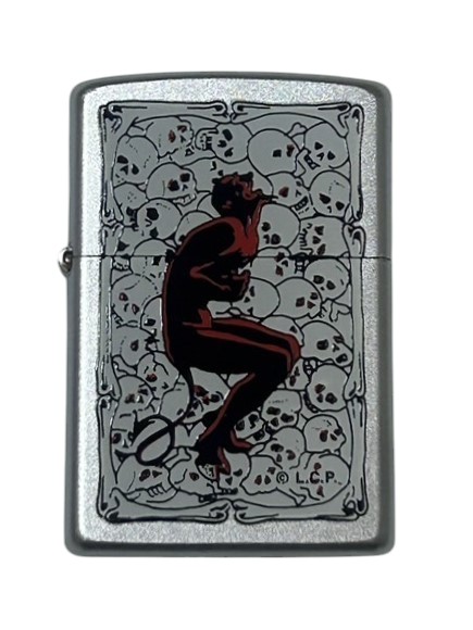 【ZIPPO】ジッポー：2000年製 新品 未使用 スカル・デーモン